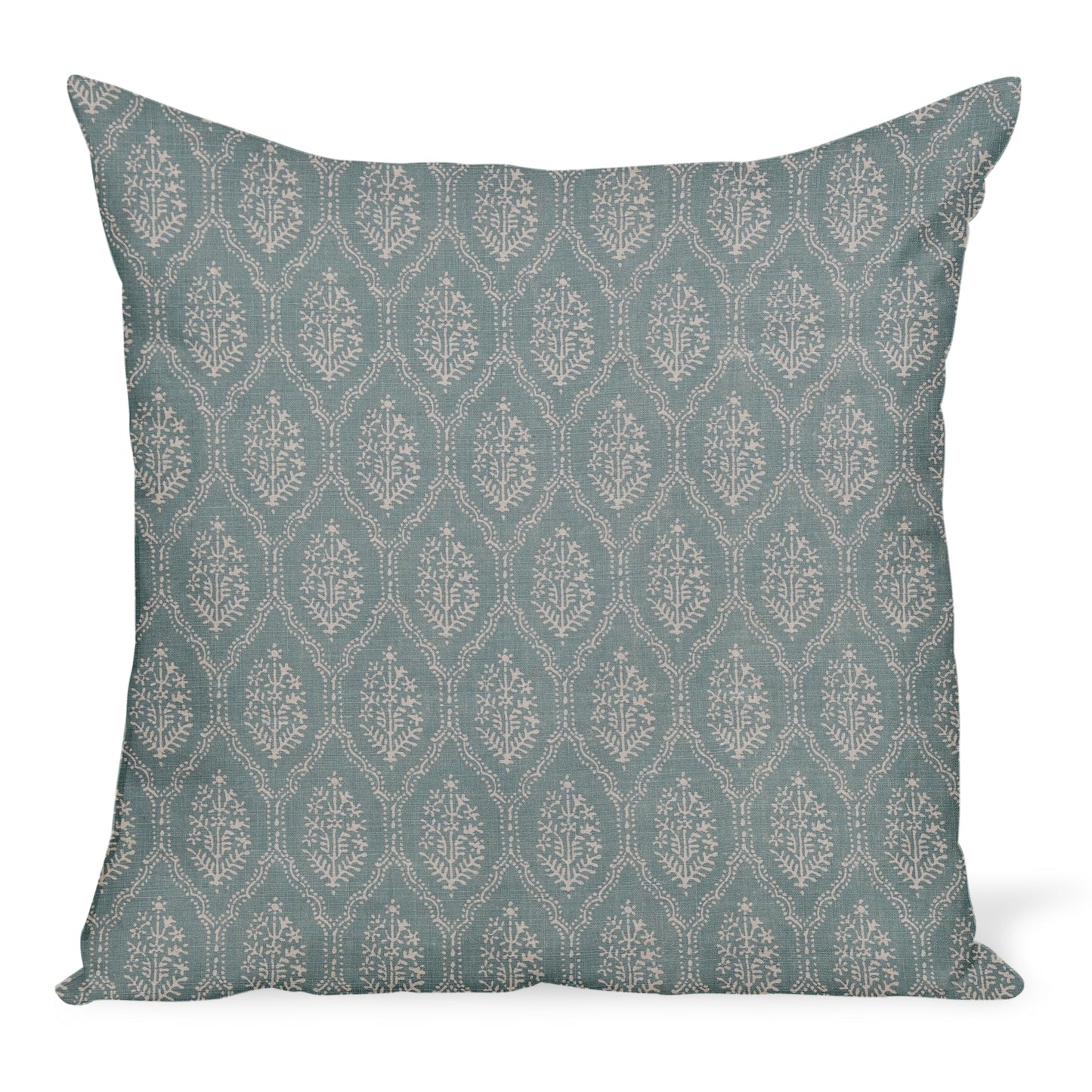 Peter Dunham Textiles Jaali en oreiller bleu clair