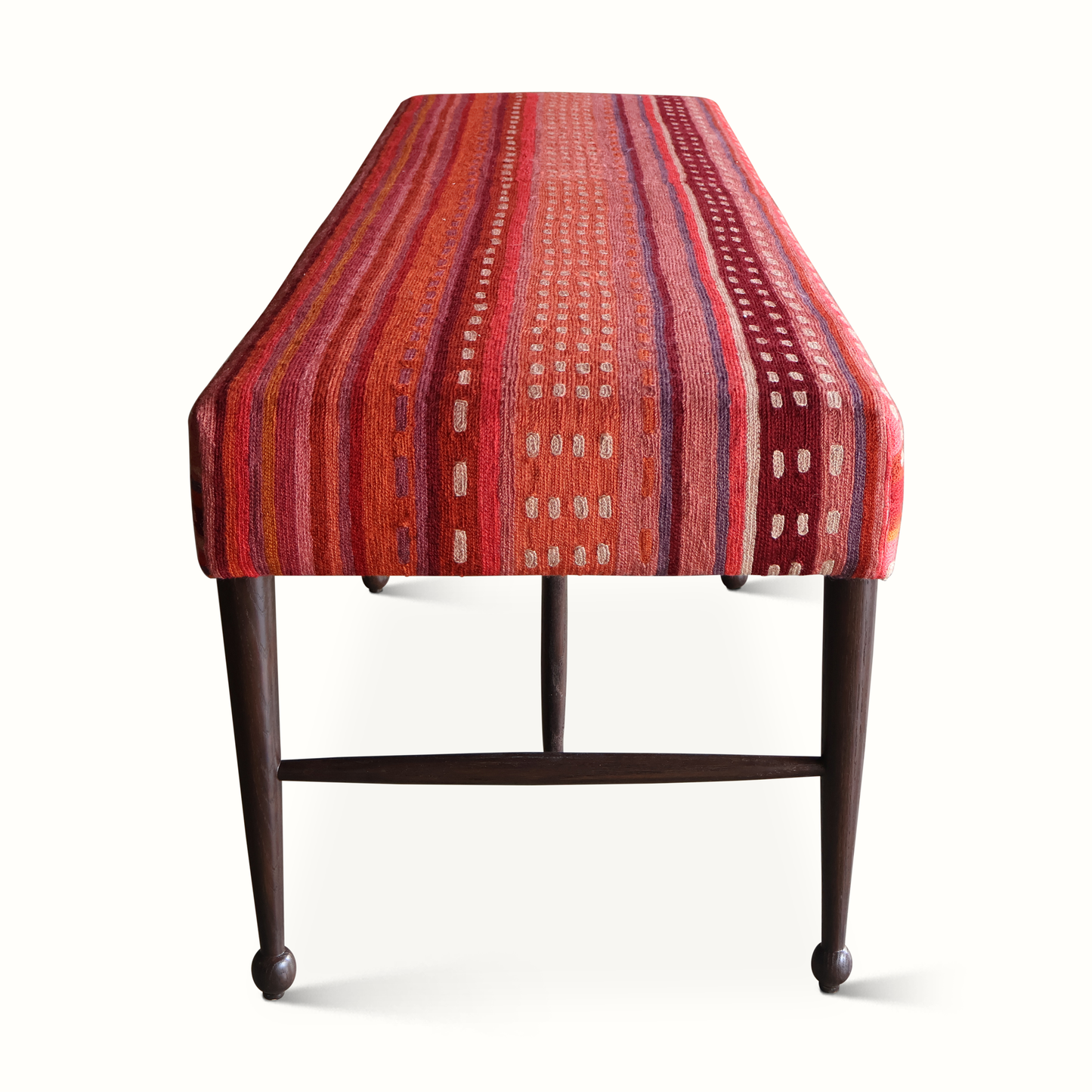 Banc Madison en laine vintage