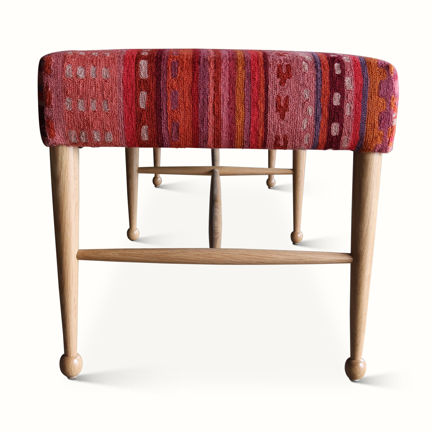 Banc Madison en laine vintage