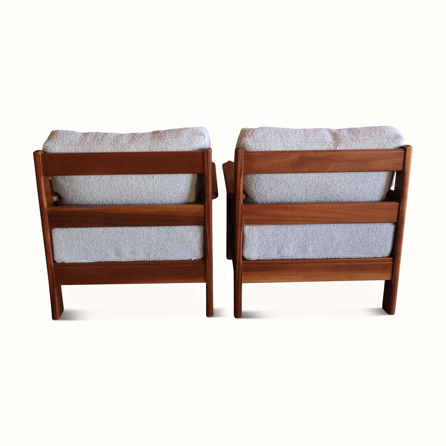 Paire de fauteuils en teck, France, années 1970