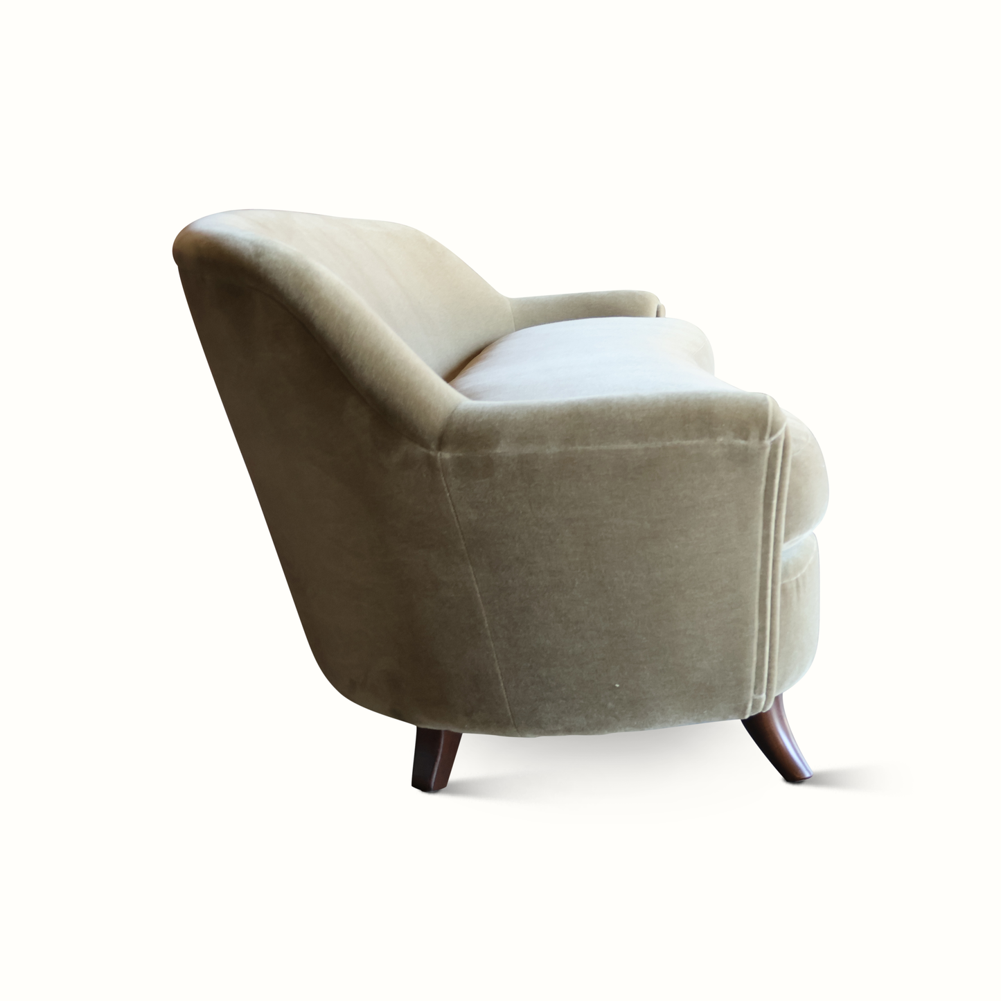 Canapé en Mohair par Joaquim Tenreiro, Brésil, 1950s