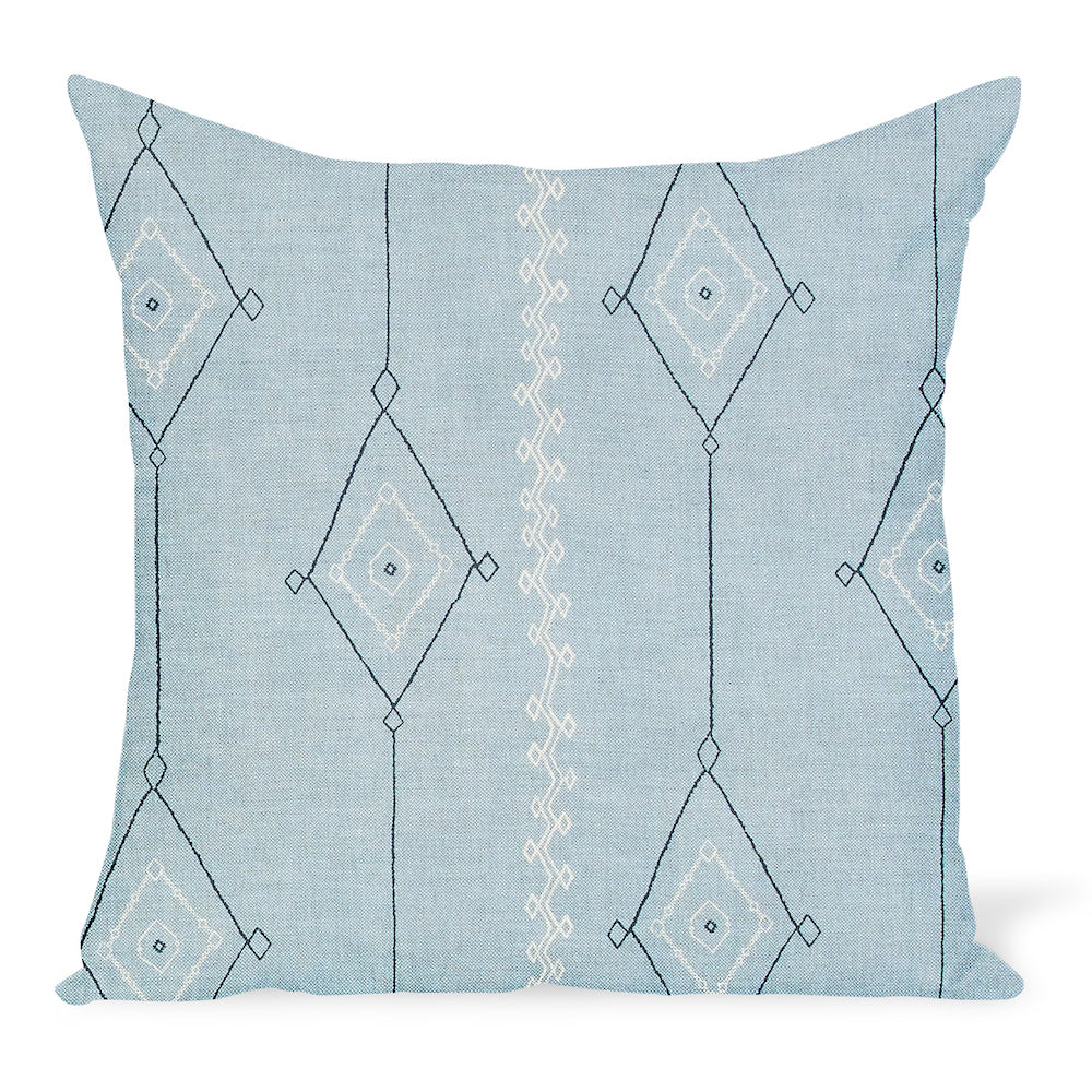 Oreiller Khyber bleu de Peter Dunham Textiles