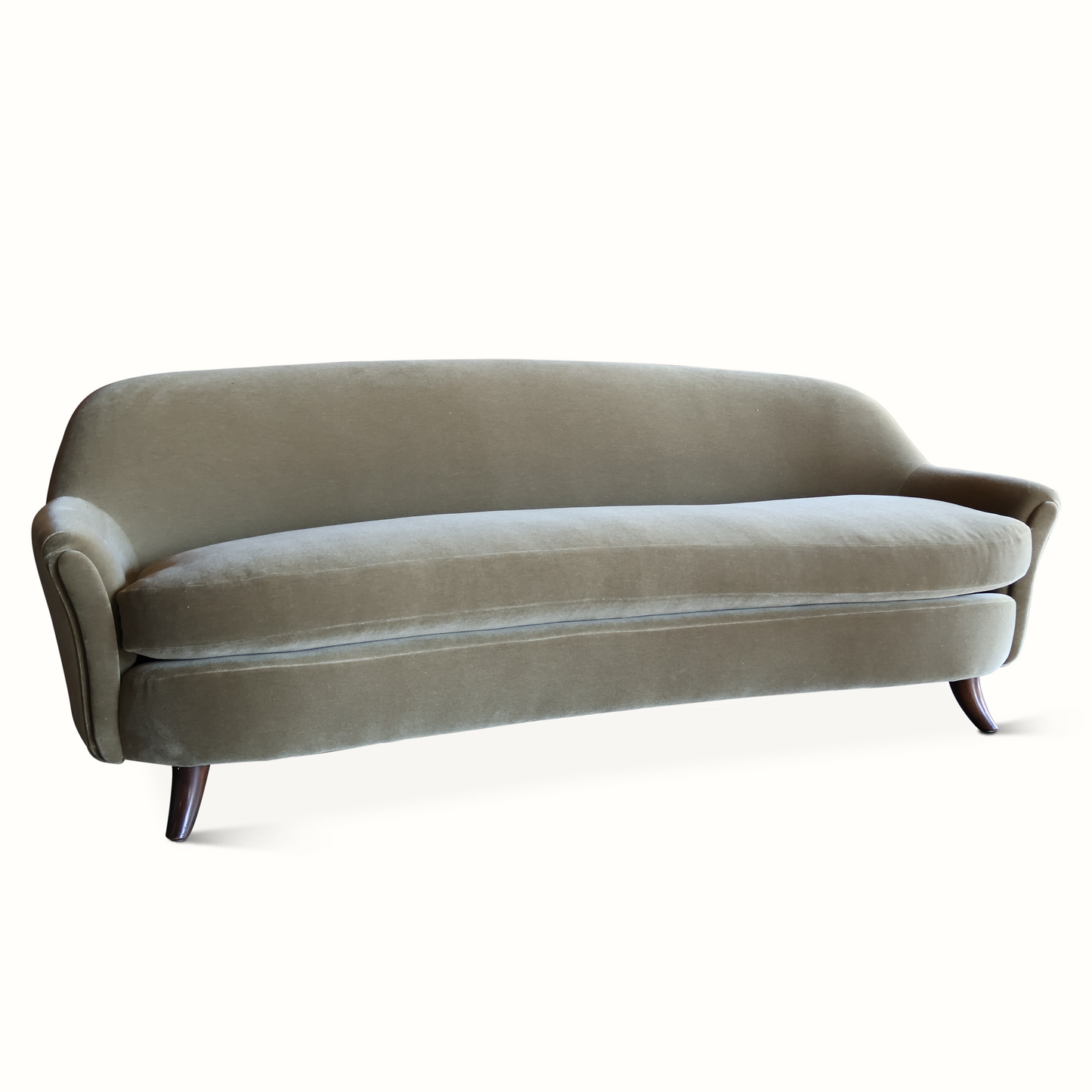 Canapé en Mohair par Joaquim Tenreiro, Brésil, 1950s