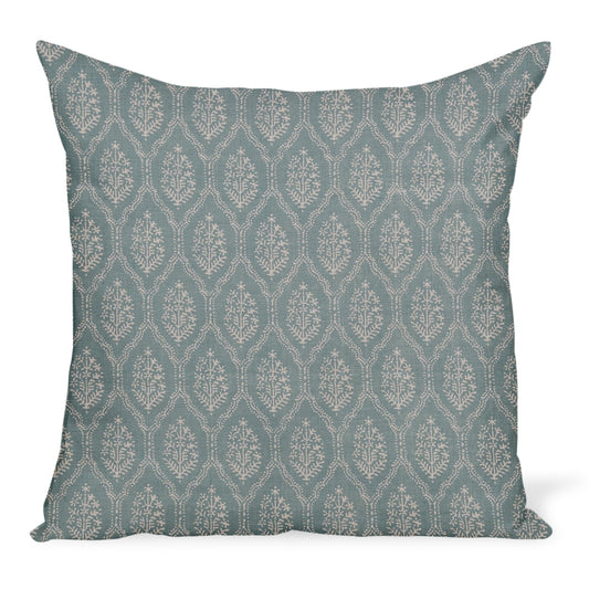 Peter Dunham Textiles Jaali en oreiller bleu clair 