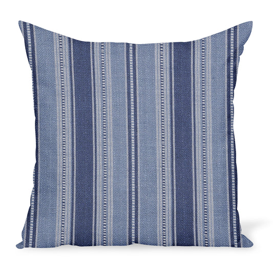 Peter Dunham Textiles Dhurrie en indigo/bleu