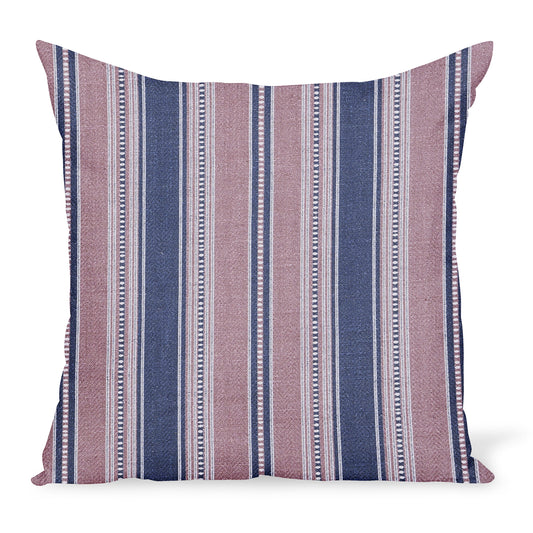 Peter Dunham Textiles Dhurrie en bleu/rose