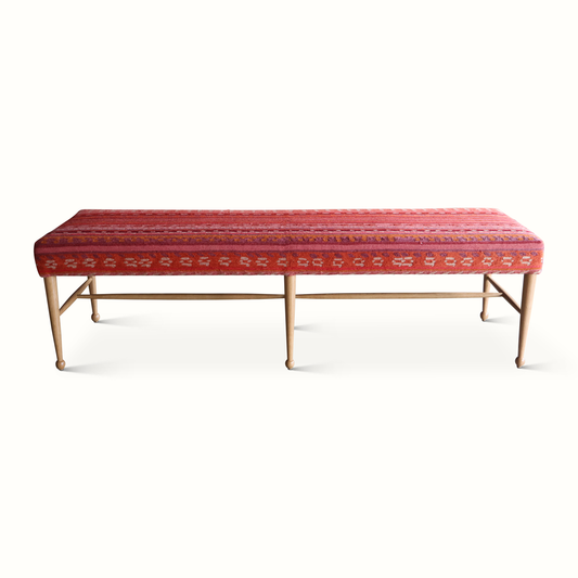 Banc Madison en laine vintage