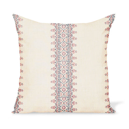Coussin à rayures Isfahan framboise de Peter Dunham Textiles