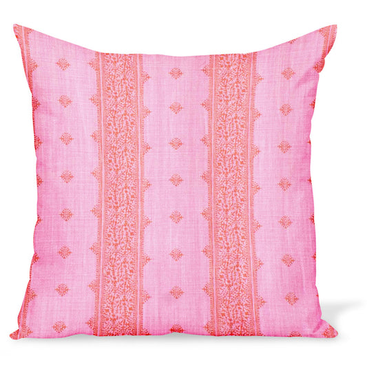 Coussin Fez Stripe rose/orange de Peter Dunham Textiles 